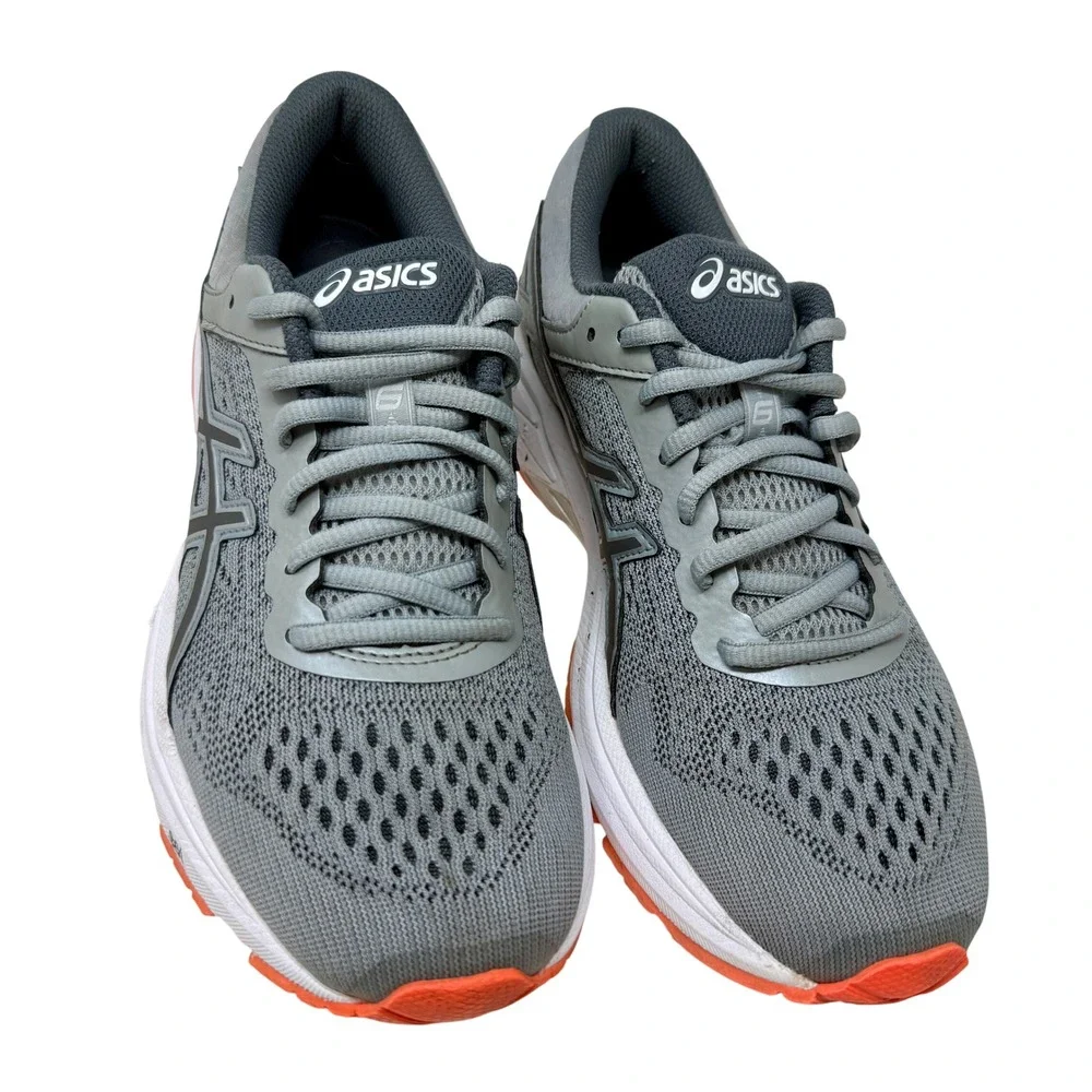 Asics GT-1000 6 Women's Size 8.5 Running Shoes Grey Orange Stability T7A9N - Picture 5 of 16